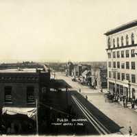 1909 panoramic view of Tulsa Cityscape in Oklahoma