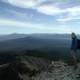 Crater lake from mount thielsen in Oregon