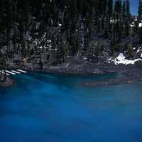 Shoreline of Crater Lake in Oregon