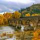 Autumn landscape and Bridge in Oregon