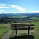 Bench overlooking the Valley landscape in Oregon