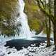 Horsetail Falls covered in Ice after winter storm 