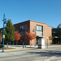 The library in downtown in Sherwood, Oregon