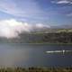 Tugboat on Columbia River Scenic landscape