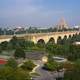 Albertus L. Meyers Bridge landscape and cityscape in Allentown, Pennsylvania