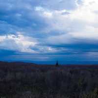 Clouds over the Mountaintop at Dawn at Mount Davis, Pennsylvania