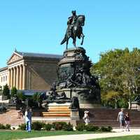 The Washington Monument in Philadelphia, Pennsylvania