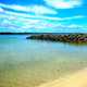 Beach landscape with ocean