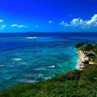 Palomino Island shoreline and ocean landscape