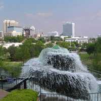 Finley Fountain and the city of Columbia, South Carolina