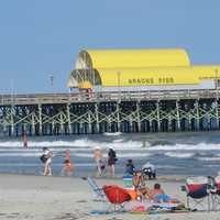 Apache Pier beach at Myrtle Beach, South Carolina