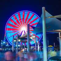 Skywheel Lighted up at night in Myrtle Beach, South Carolina