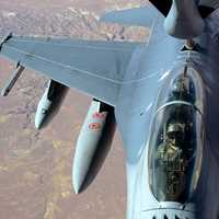 Close-up of an F-16 Fighting Falcon