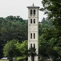 Furman University bell tower near Greenville, South Carolina