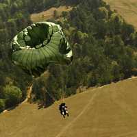 Paratrooper in action in South Carolina
