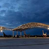 South Carolina Air National Guard flight line night operations