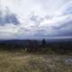 Mountaintop View under heavy clouds at Sassafras Mountain, South Carolina