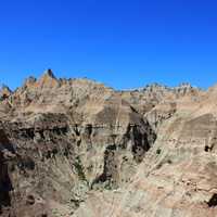 Middle of the hills at Badlands National Park, South Dakota