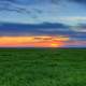 Brighter sunset at Badlands National Park, South Dakota