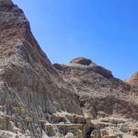 Closer look at the Buttes at Badlands National Park, South Dakota