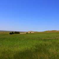 Grassland landscape at Badlands National Park, South Dakota