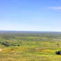 Grasslands to the Horizon at Badlands National Park, South Dakota