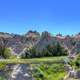 Hills by the roadside at Badlands National Park, South Dakota