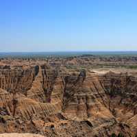 Major Hills and Pinnacles at Badlands National Park, South Dakota