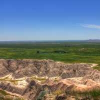 Pinnacles and Prairie at Badlands National Park, South Dakota