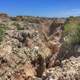 Steep Ravine climb at Badlands National Park, South Dakota