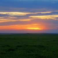 Sun going down at Badlands National Park, South Dakota