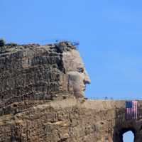 Face of crazyhorse in the Black Hills, South Dakota