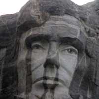 Lincoln Face on Mountain in the Black Hills, South Dakota