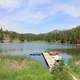 Lake and Dock in Custer State Park, South Dakota