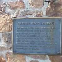 High point plaque in Custer State Park, South Dakota