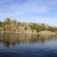 Lake and hills in Custer State Park, South Dakota