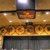 Stage at the corn palace in Mitchell, South Dakota