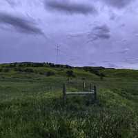 Hills landscape in the distance