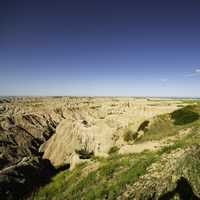 Ridges and Rock formations in Badlands National Park