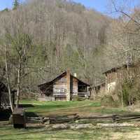 Cabin and Landscape in  Big South Fork, Tennessee