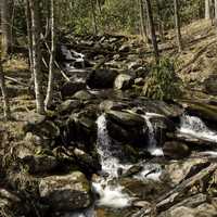 Beautiful Waterfalls in Great Smoky Mountains National Park, Tennessee