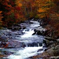 Cascading Rapids landscape in Great Smoky Mountains National Park, Tennessee