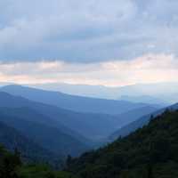 Mountains and Hills Landscape at Great Smoky Mountains National Park, Tennessee