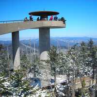 Observational Outlook at Smoky Mountains National Park,Tennessee 