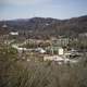 View of the Village of Gatlingburg, Tennessee in the mountains