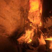 Inside the cavern at Lookout Mountain, Tennessee