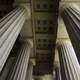 Columns and the roof of the Parthenon in Nashville