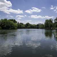 Landscape of the Lake in Bicentennial Park in Nashville, Tennessee