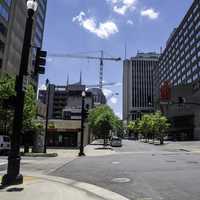 Streets under the sky in Downtown Nashville, Tennessee