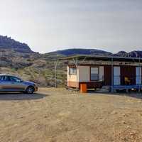 Cabin at Wildhorse Station at Big Bend National Park, Texas